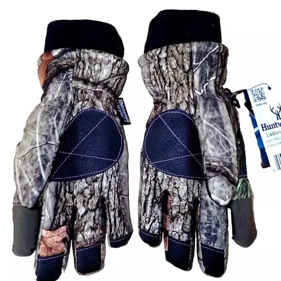Huntworth Womens Oak Tree Camo Gloves Size Medium Realtree Waterproof - Picture 2 of 8